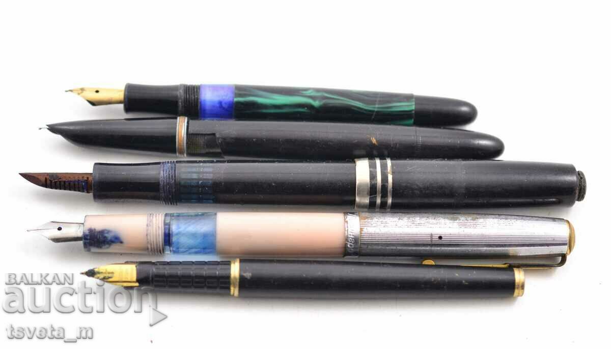 Lot of 5 pcs. pens - for repair or parts