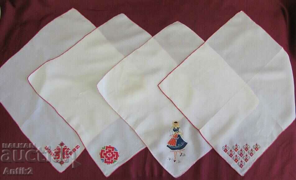 Auction Women's Silk Handkerchiefs 4 pcs. Auction Women's Silk Handkerchiefs 4 pcs.