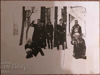 Стара снимка свещеник, поп, зима 1930-те