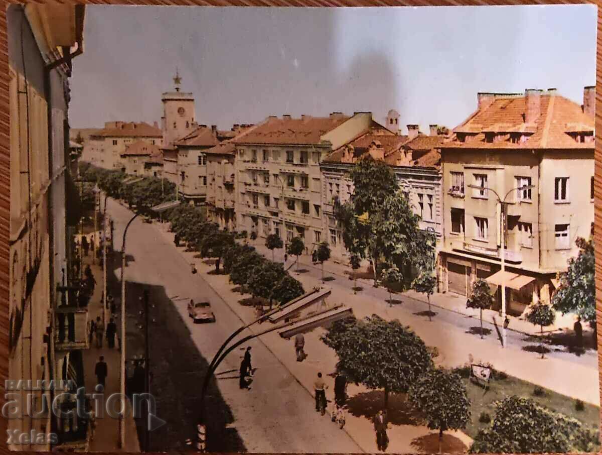Стара пощенска картичка Казанлък 1960-те