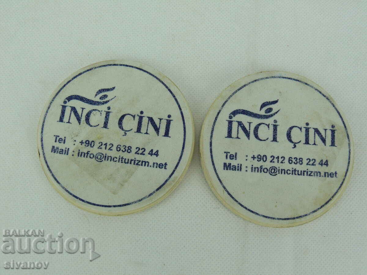 Auction Interesting porcelain coasters #2273 Auction Interesting porcelain coasters #2273