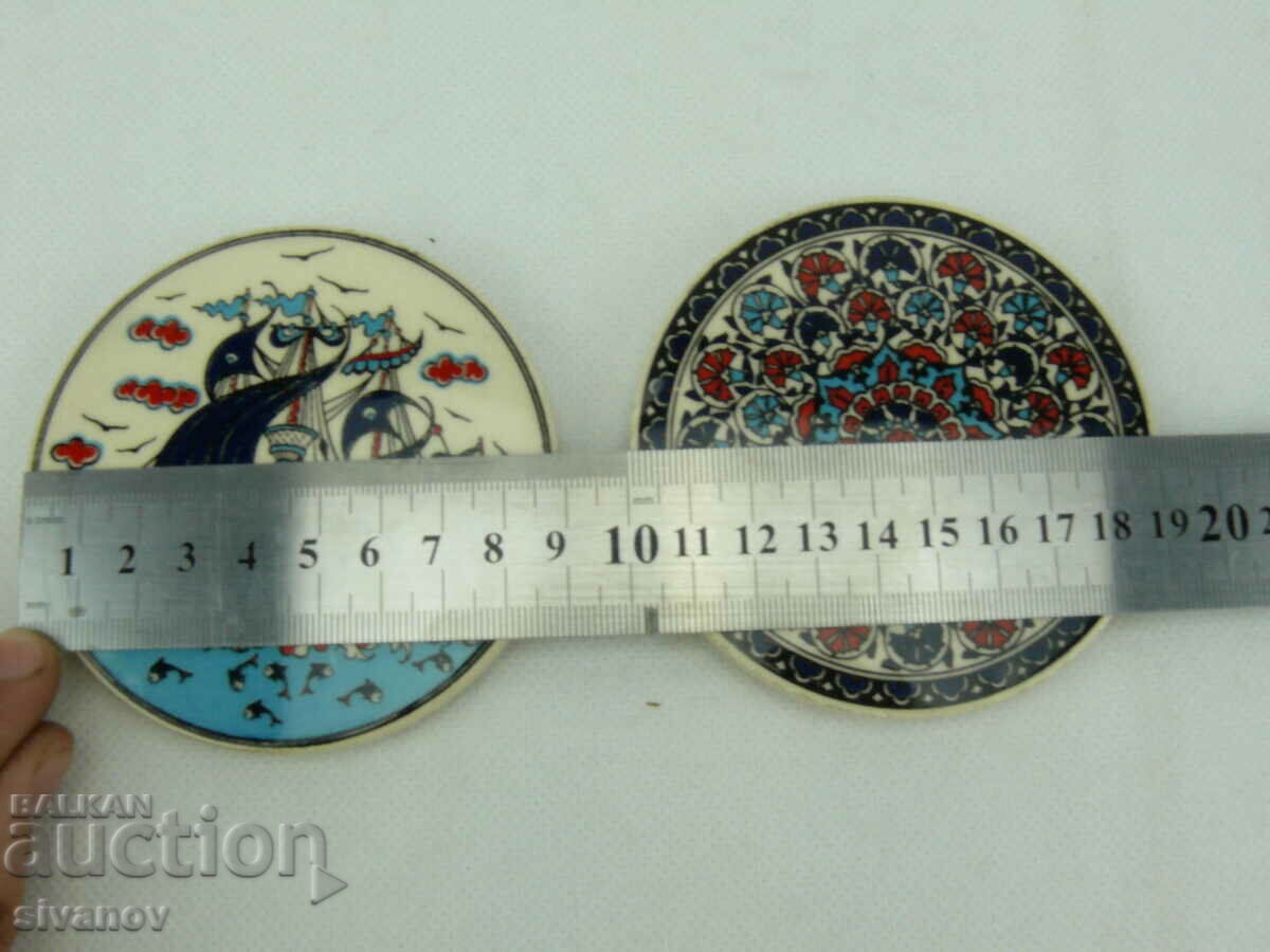 Interesting porcelain coasters #2273 - 7 Interesting porcelain coasters #2273 - 7