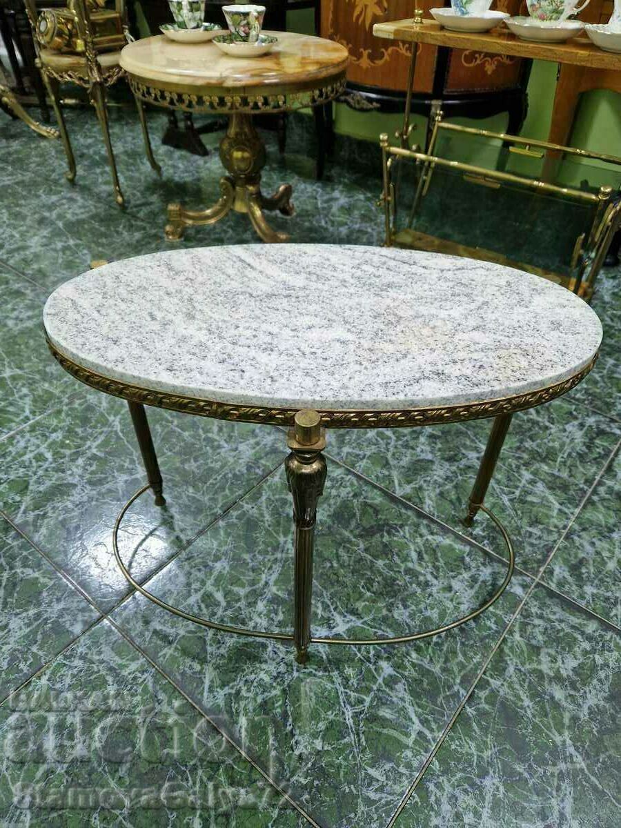 A wonderful antique Belgian bronze coffee table with price 229.00 BGN | € 117.09