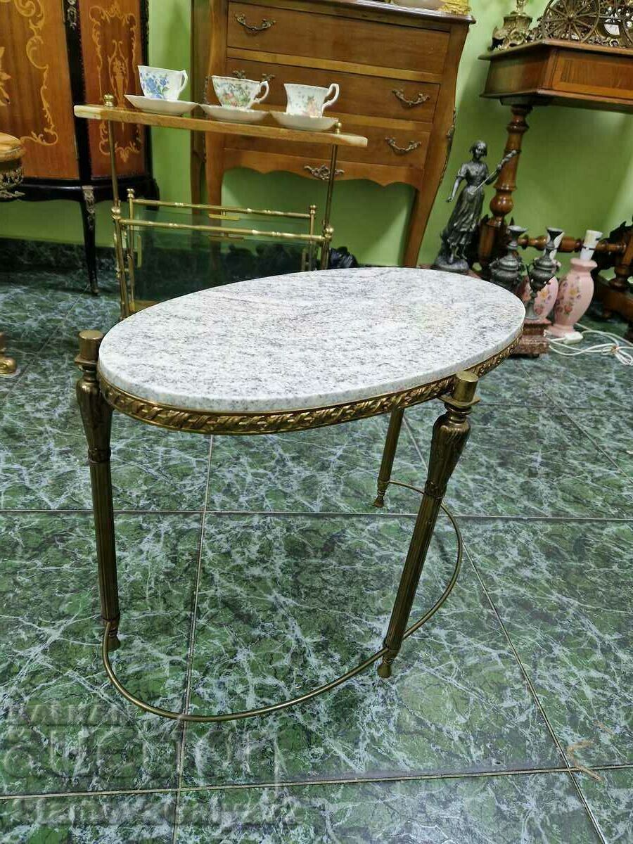 Auction  A wonderful antique Belgian bronze coffee table