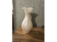old pearl glass vase