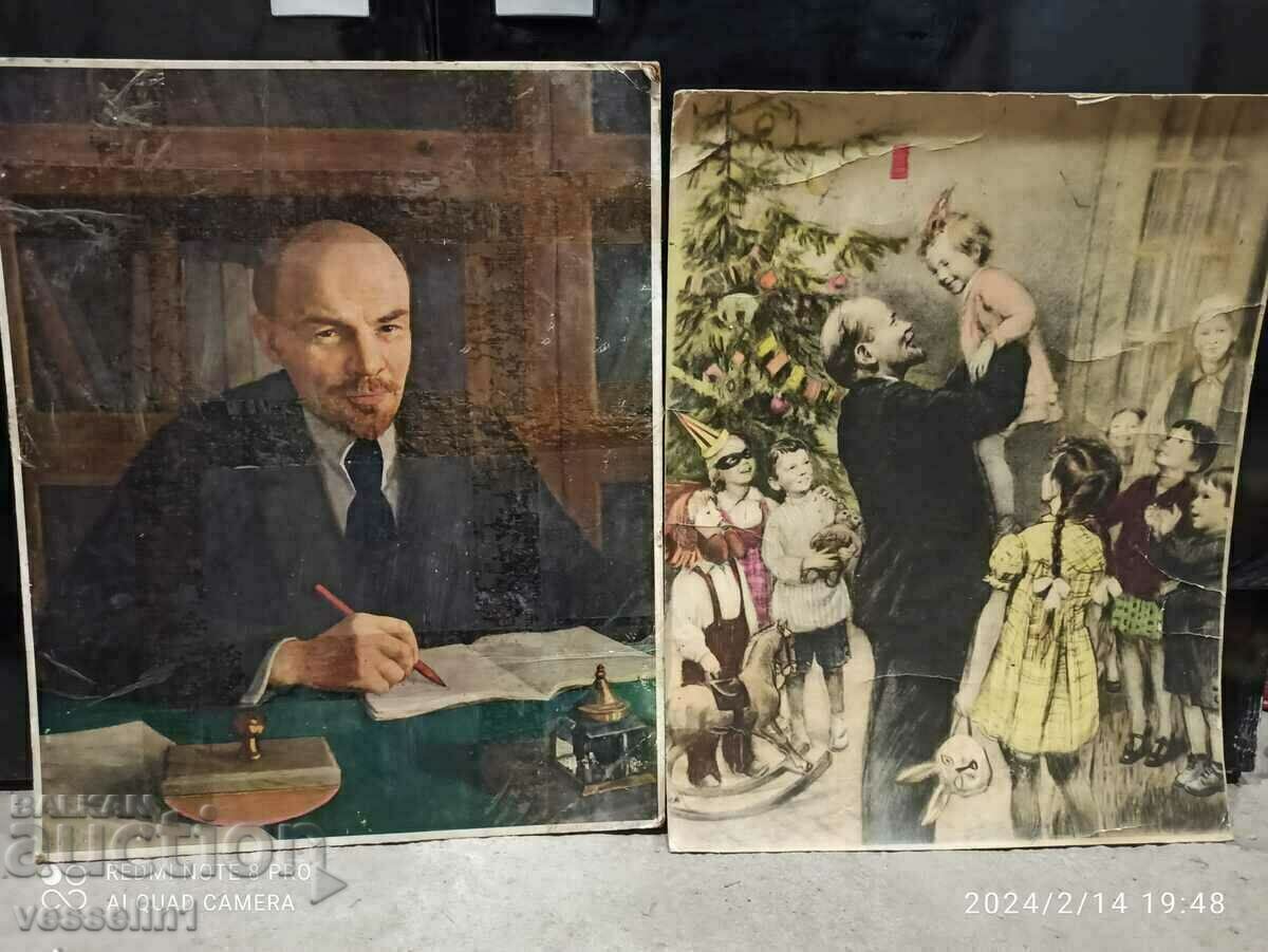 Lenin on phaser and Lenin on cardboard both together Lenin on phaser and Lenin on cardboard both together