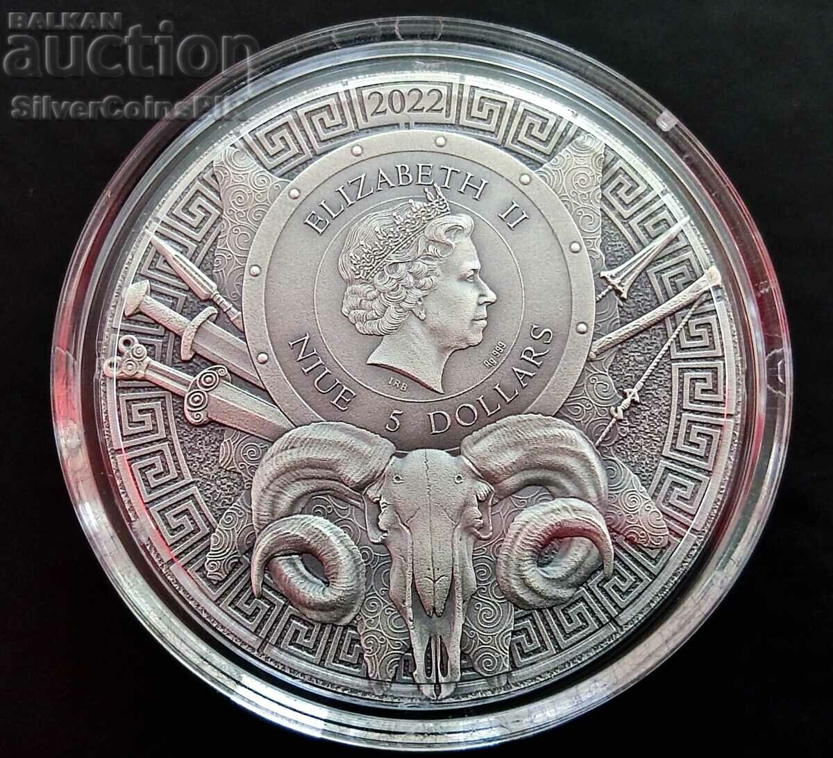 Auction Silver 2 oz Jason and Chiron 2022 Argonauts Auction Silver 2 oz Jason and Chiron 2022 Argonauts