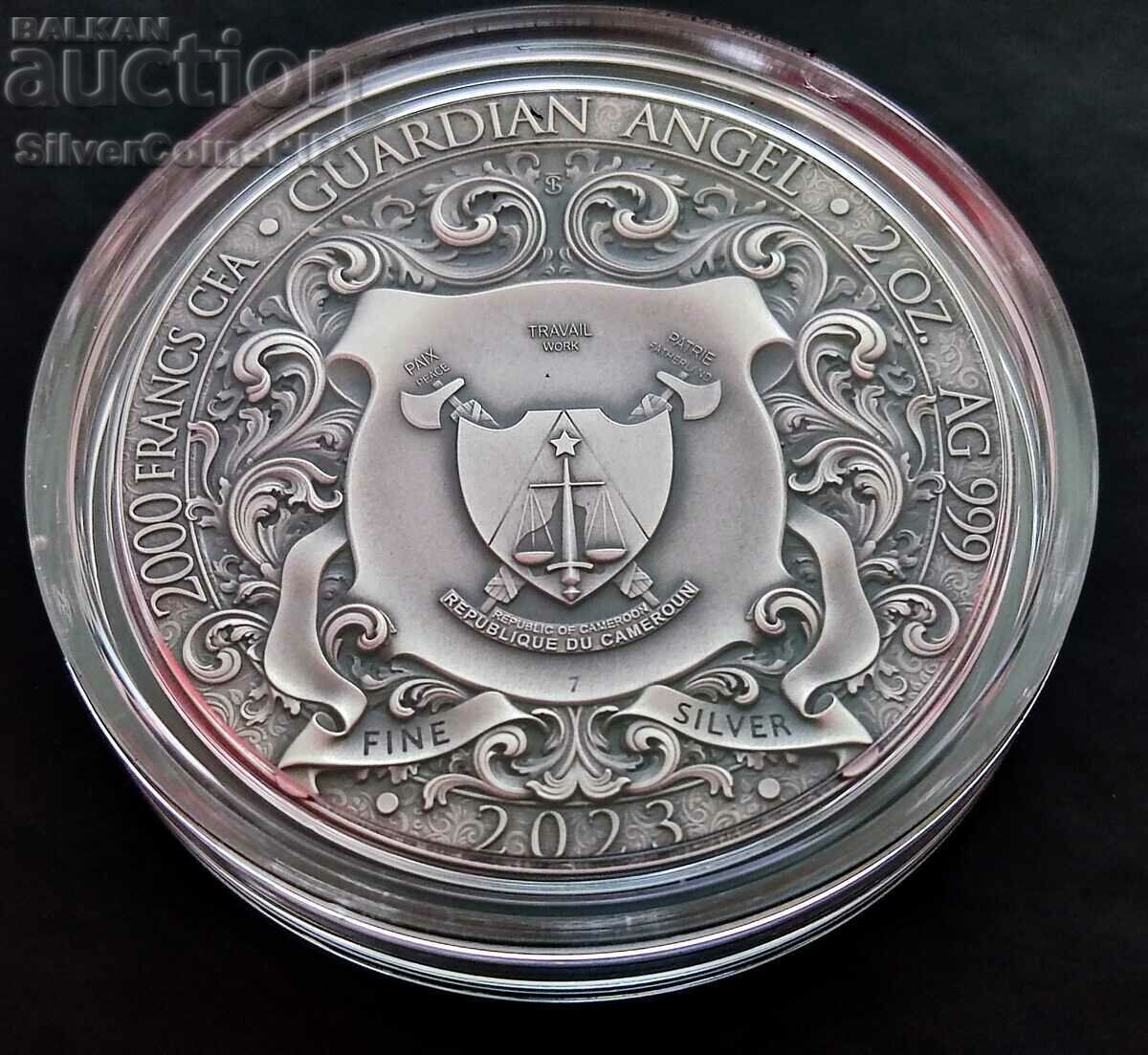 Silver 2 oz Guardian Angel 2023 Καμερούν - 5 Silver 2 oz Guardian Angel 2023 Καμερούν - 5