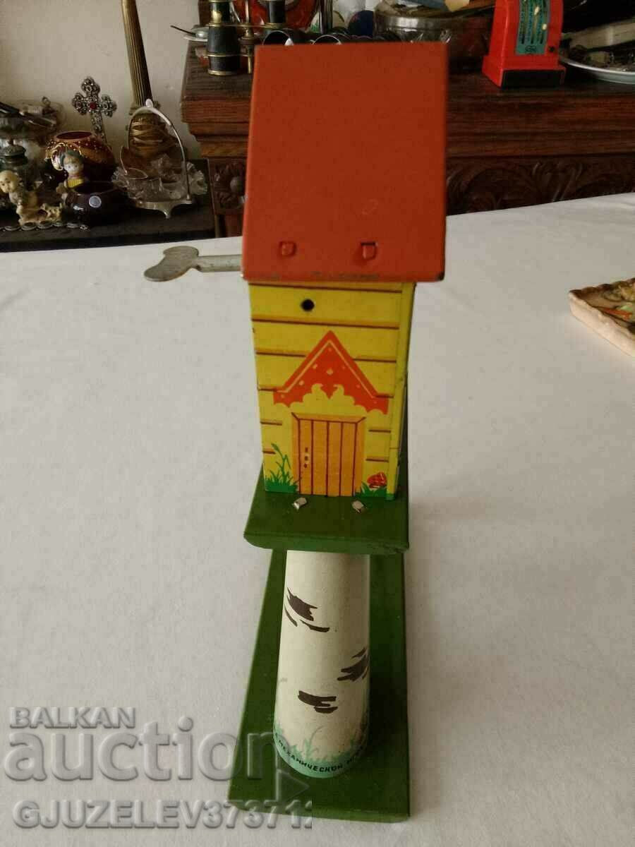 Auction A children's toy, a rare roll-up house with Auction A children's toy, a rare roll-up house with