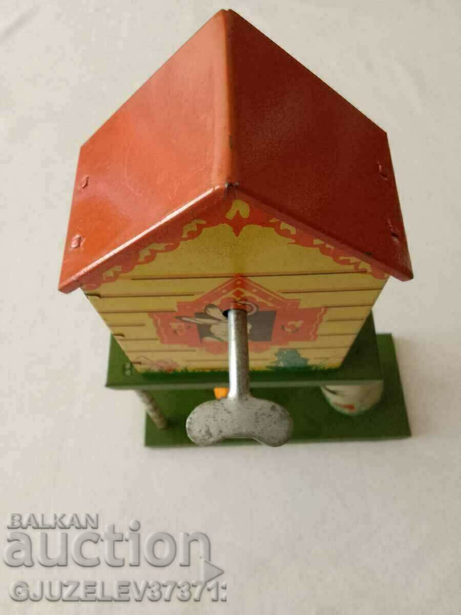 A children's toy, a rare roll-up house with - 7 A children's toy, a rare roll-up house with - 7
