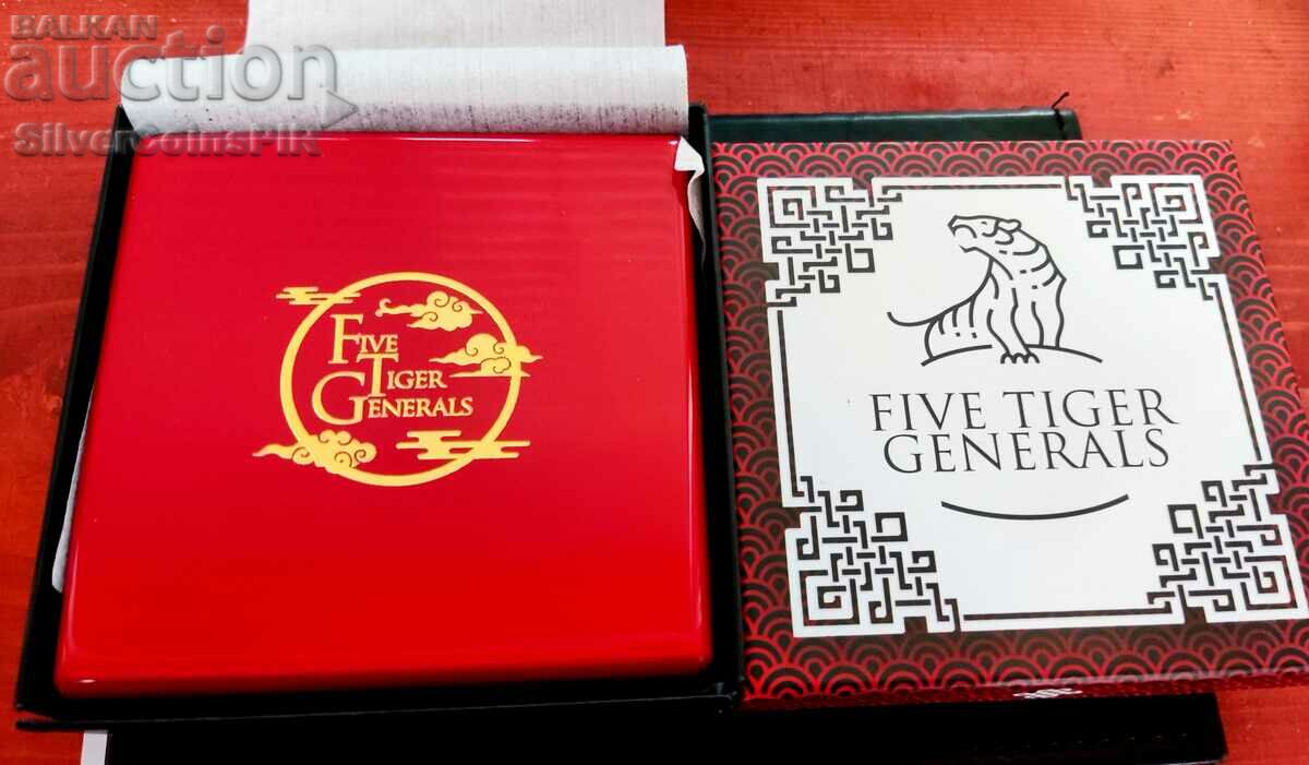 Delivery of Silver 3 oz Zang Fei 2021 The Five General Tigers Delivery of Silver 3 oz Zang Fei 2021 The Five General Tigers