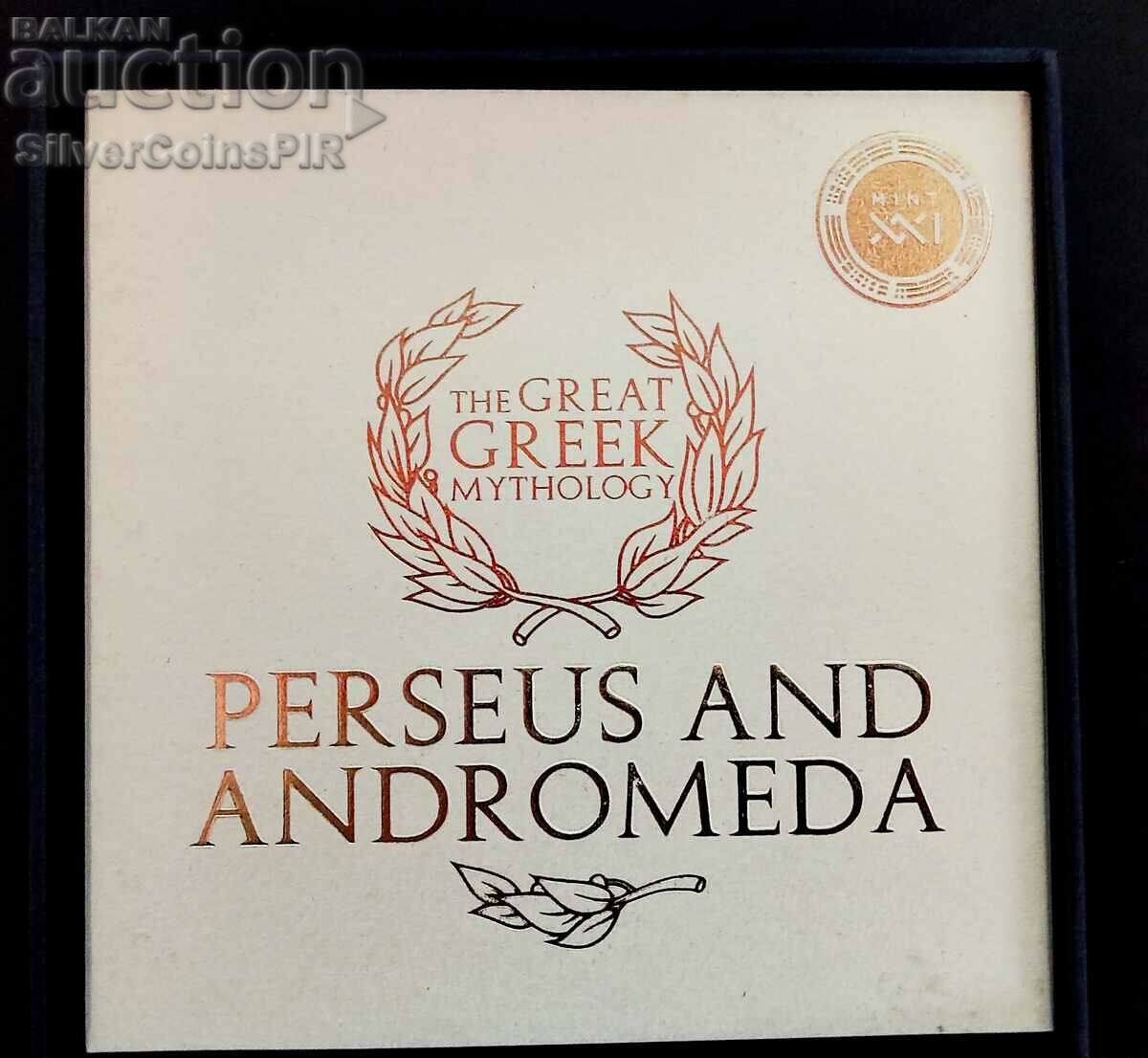 Silver 2 Oz Perseus and Andromeda 2023 Greek Mythology - 7 Silver 2 Oz Perseus and Andromeda 2023 Greek Mythology - 7