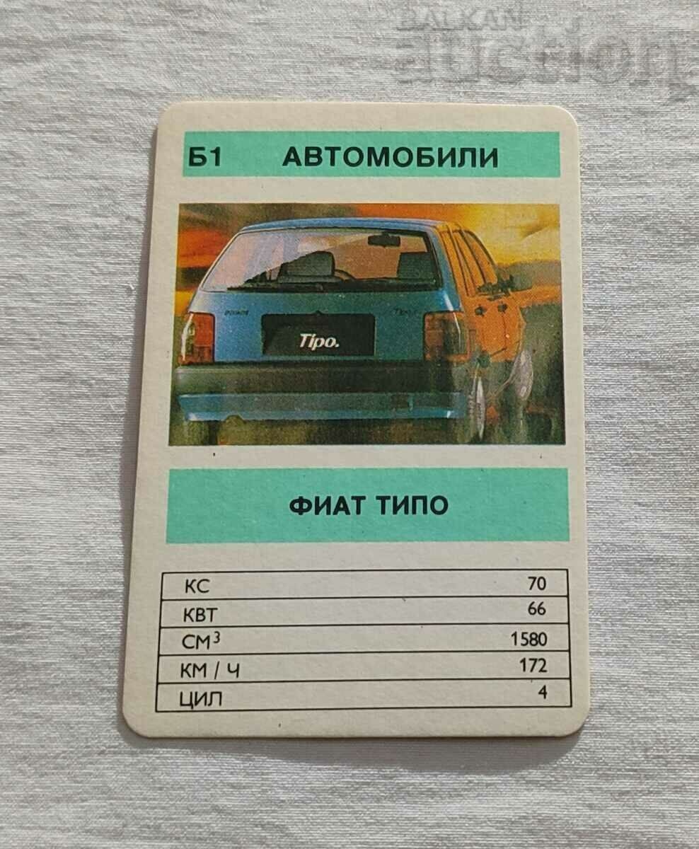 CALENDAR FIAT TIPO 1991