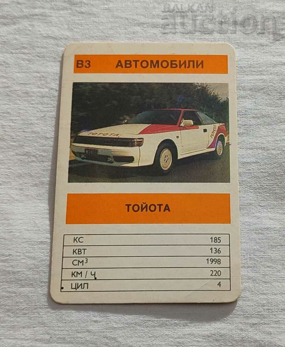 CALENDAR TOYOTA 1991