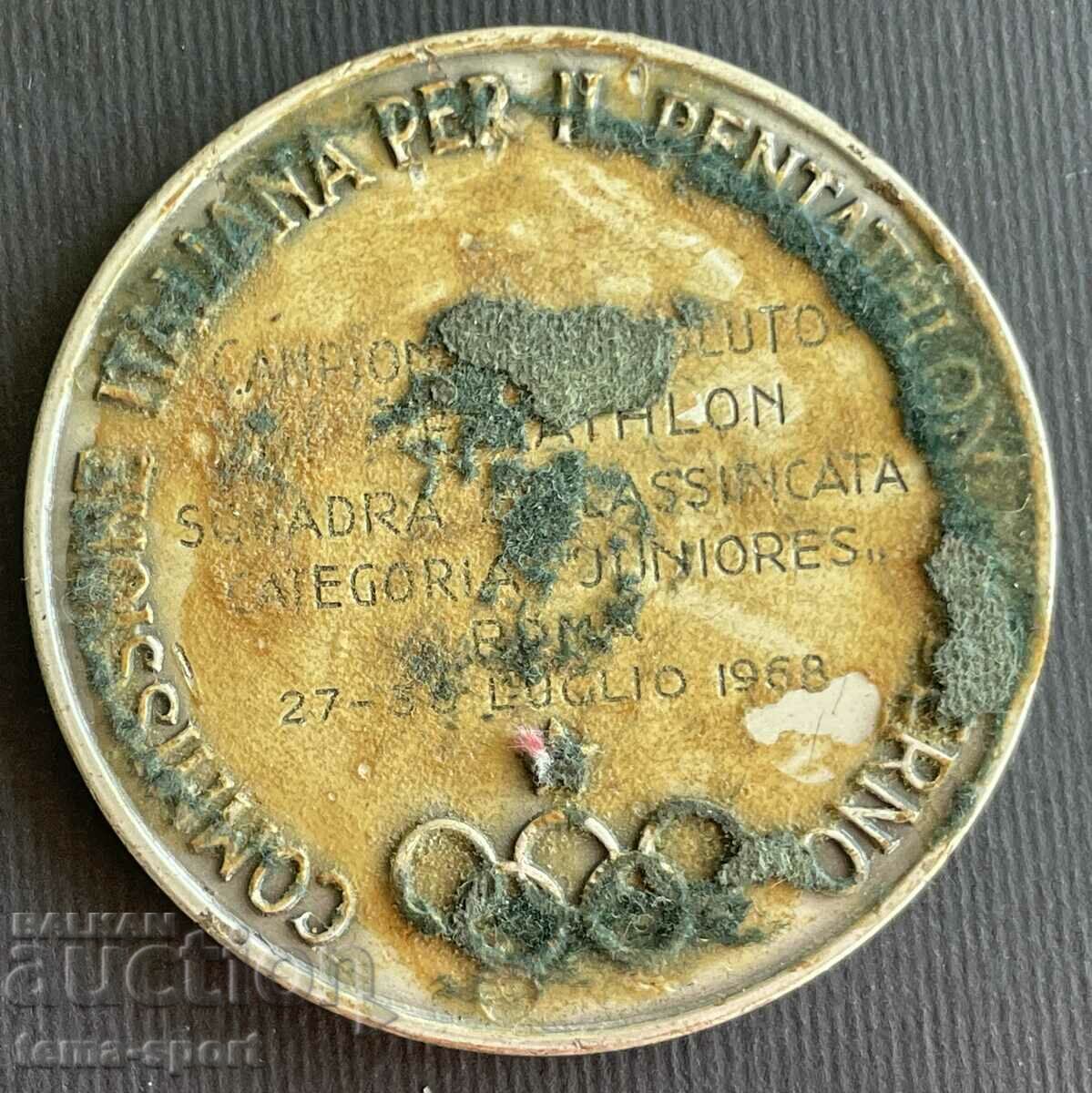 29 Italy plaque Competitions federation modern pentathlon 1968 with price 15.00 BGN | € 7.67 29 Italy plaque Competitions federation modern pentathlon 1968 with price 15.00 BGN | € 7.67