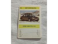 OPEL VECTRA 4X4 CALENDAR 1991