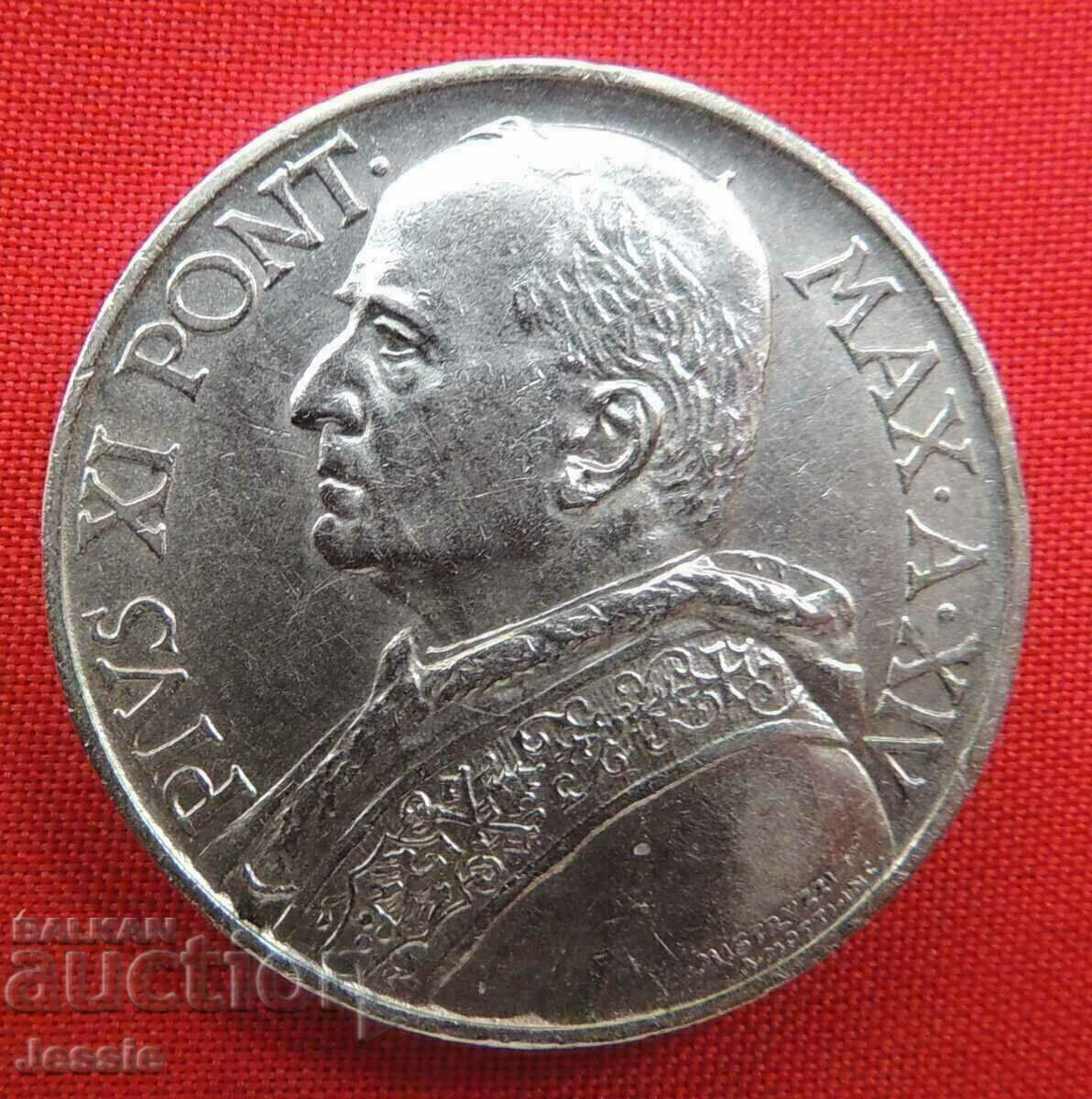 10 lira 1935 Vatican Pope Pius XI silver Compare and judge ! with price 62.95 BGN | € 32.19 10 lira 1935 Vatican Pope Pius XI silver Compare and judge ! with price 62.95 BGN | € 32.19