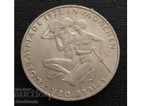 Germania.10 timbre 1972 (J).Olimpiadii de la Munchen. UNC.Silver.
