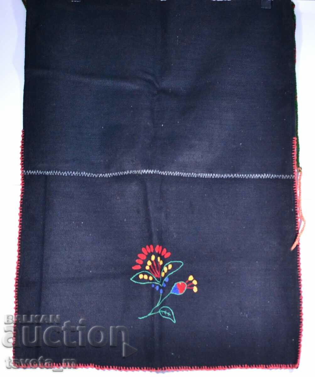 WOOL APRON with hand embroidery FOR FOLK COSTUME