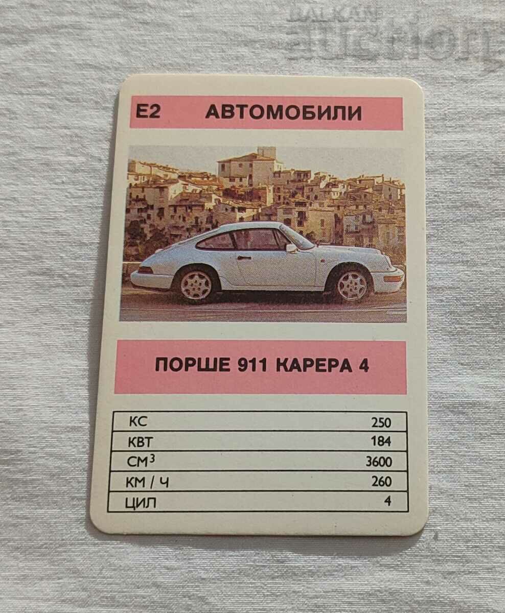 PORSCHE 911 CARRERA 4 CALENDAR 1991
