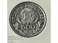 Brazilia 500 Reis 1913A UNC - Argint