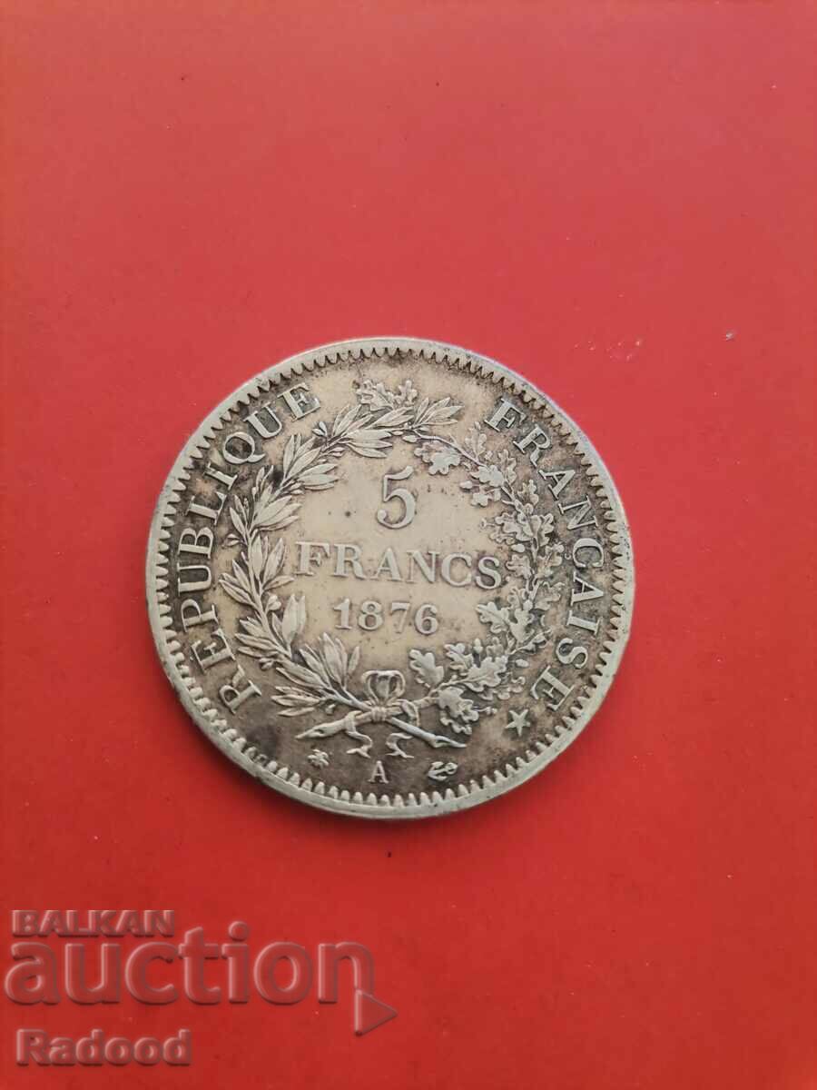 5 φράγκα 1876 - 7 5 φράγκα 1876 - 7