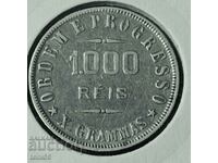 Brazil 1000 Reis 1911 - Silver
