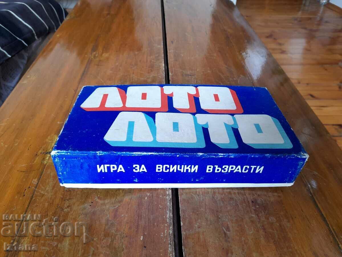Ένα παλιό παιδικό παιχνίδι Λόττο Ένα παλιό παιδικό παιχνίδι Λόττο