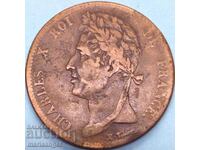 Colonii franceze 5 centimes 1828 Guyana Charles X
