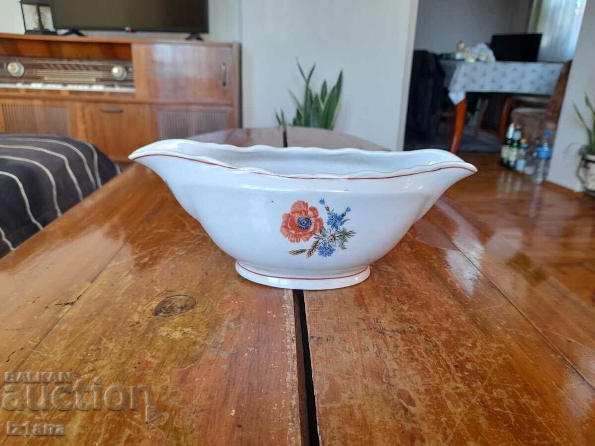 Old porcelain saucer