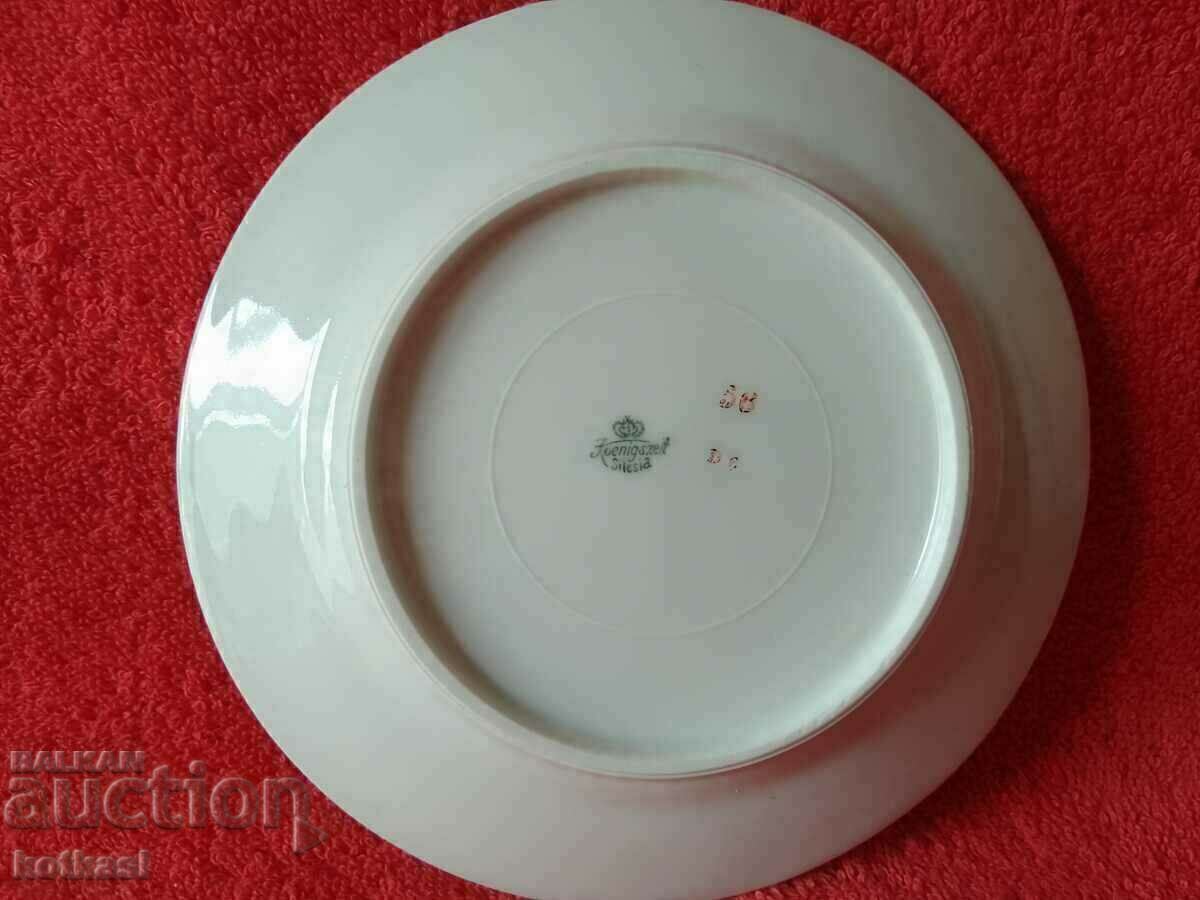 Delivery of Old porcelain plate Grape leaves marked Silesia Delivery of Old porcelain plate Grape leaves marked Silesia