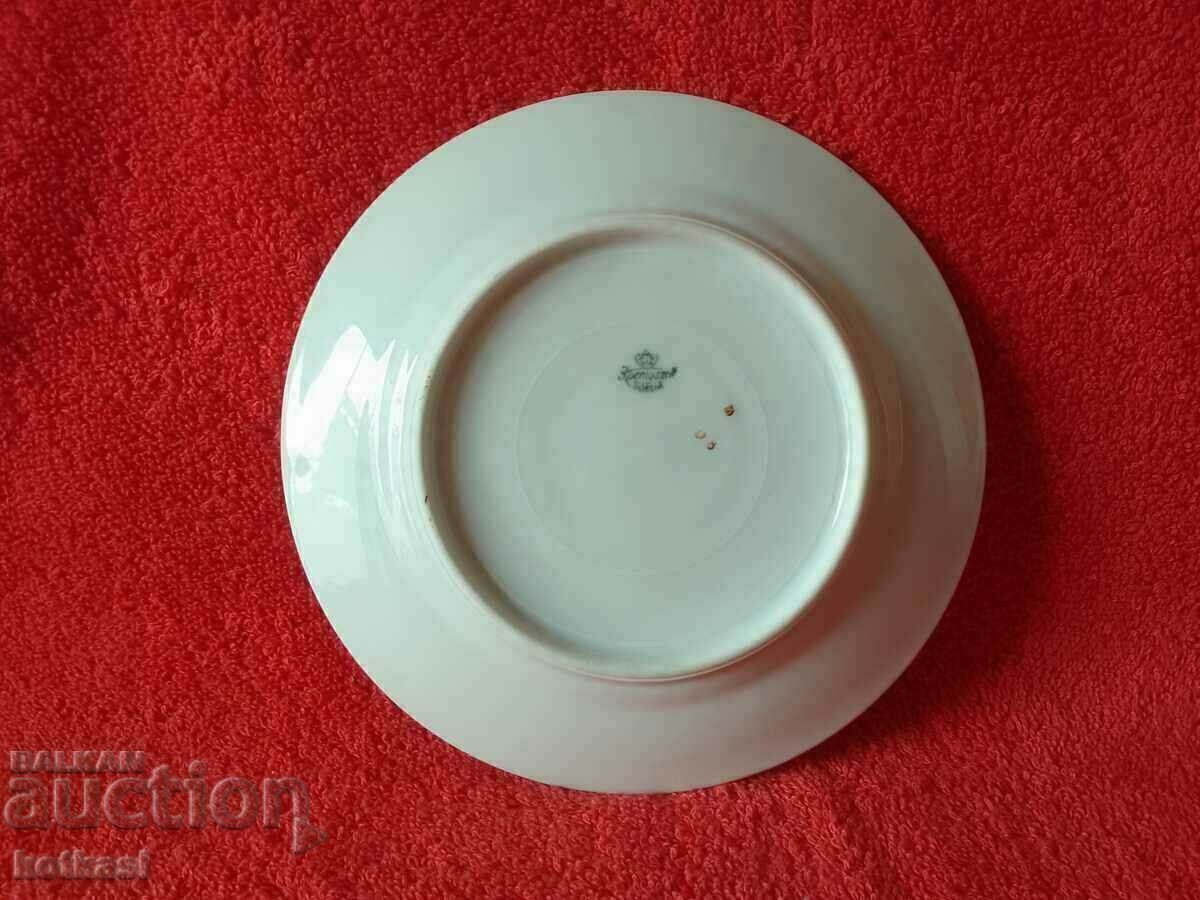 Livrarea Veche farfurie din porțelan Fructe Frunze de prun marcate Silezia Livrarea Veche farfurie din porțelan Fructe Frunze de prun marcate Silezia