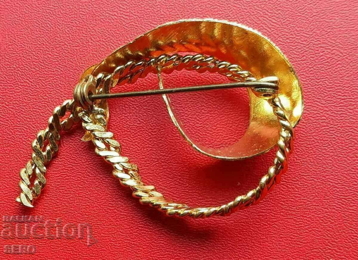 Brooch - gold-plated with price 4.00 BGN | € 2.05
