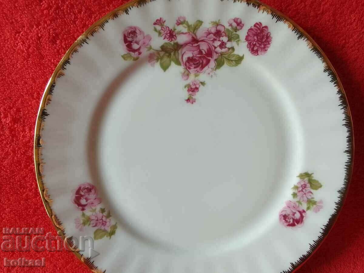 Delivery of Old porcelain plate gilt flowers marked Kronester Delivery of Old porcelain plate gilt flowers marked Kronester