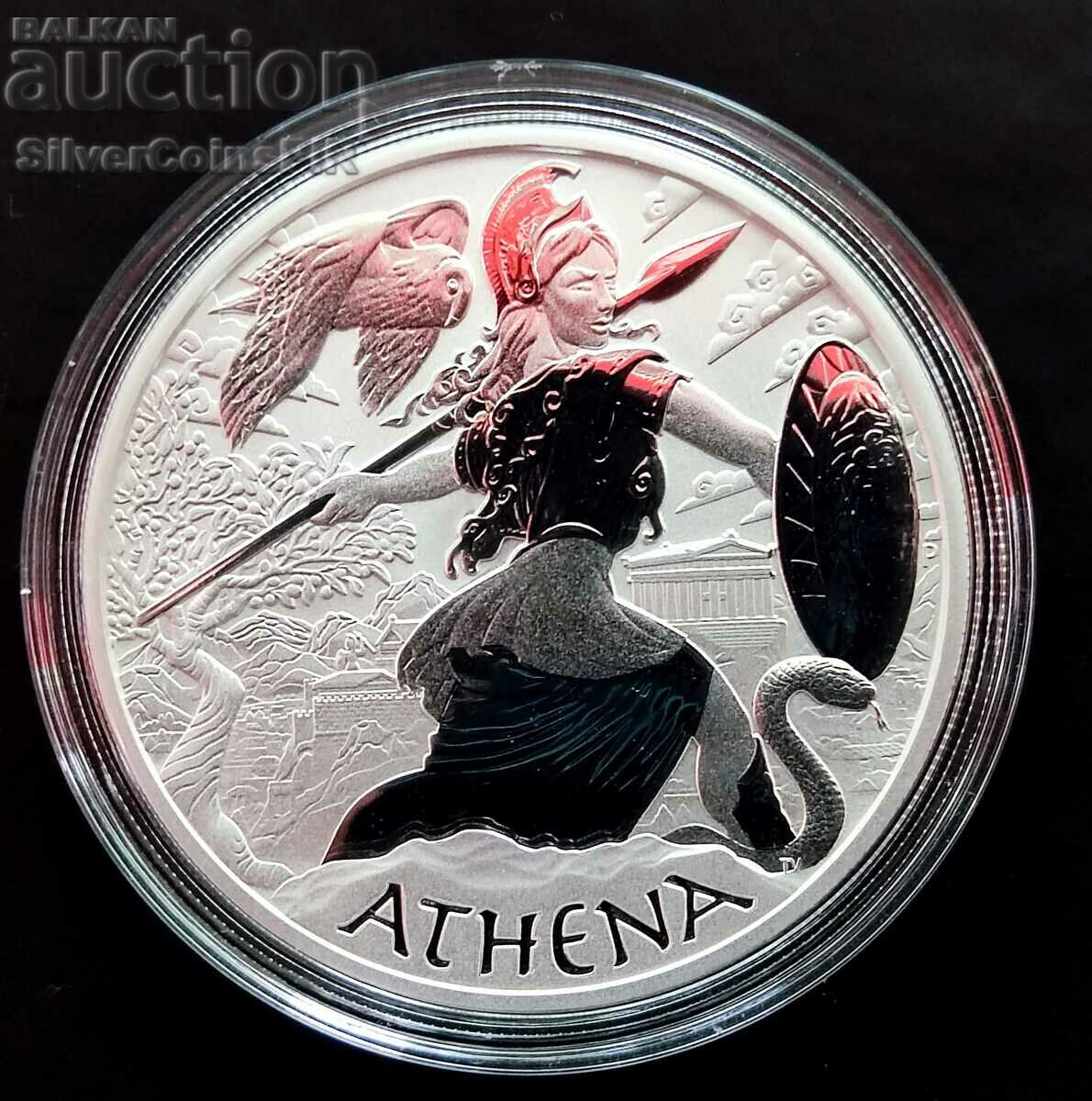 Silver 1 Oz Athena Gods of Olympus 2022
