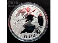 Silver 1 Oz Athena Gods of Olympus 2022