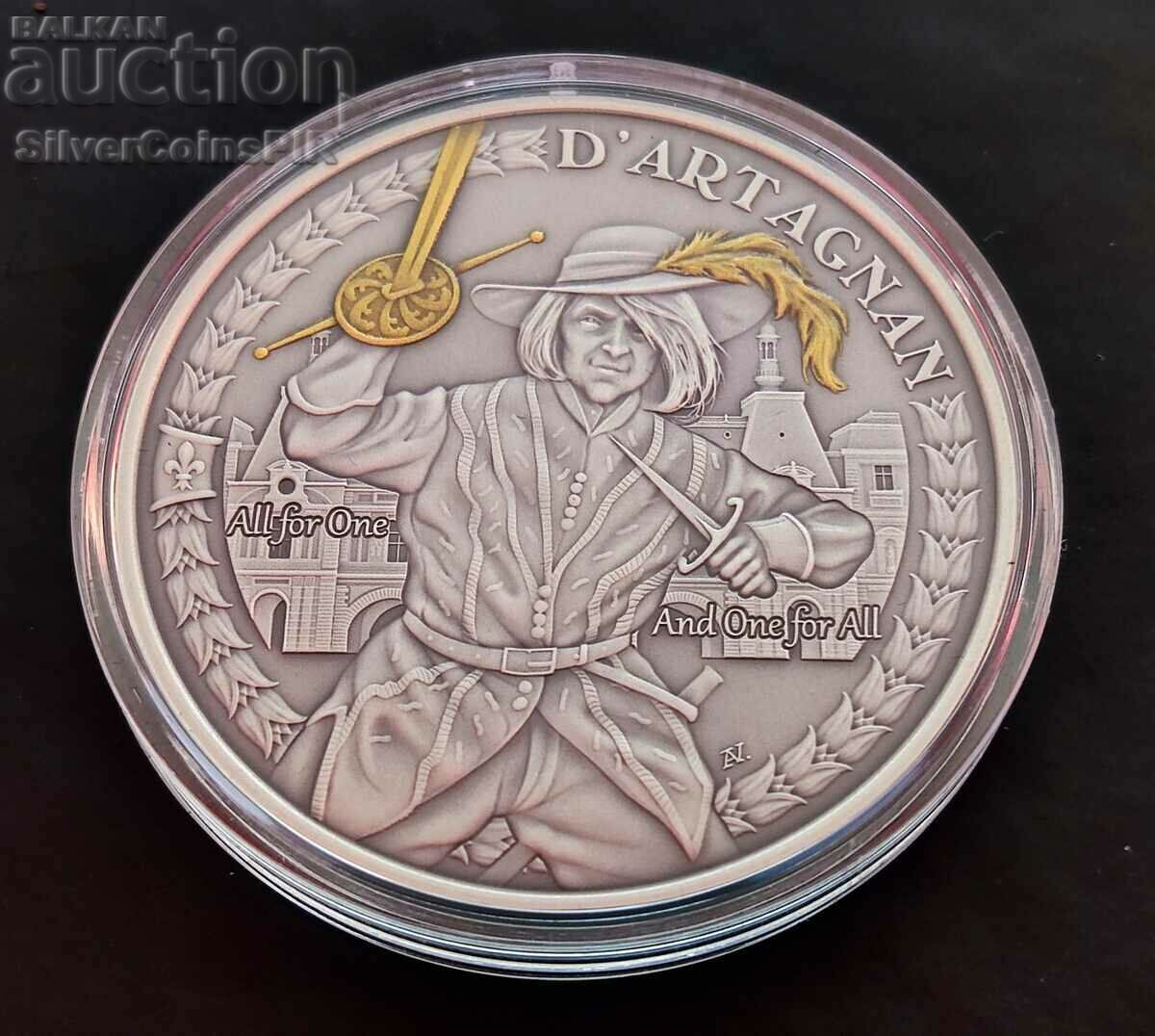 Silver 1 Oz D'Artagnan The Three Musketeers 2021 with price 200.00 BGN | € 102.26 Silver 1 Oz D'Artagnan The Three Musketeers 2021 with price 200.00 BGN | € 102.26