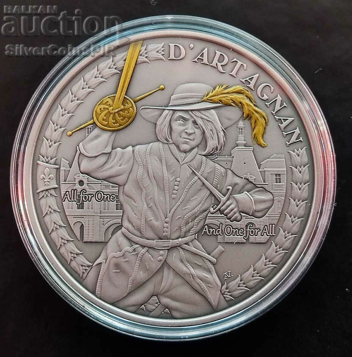 Silver 1 Oz D'Artagnan The Three Musketeers 2021