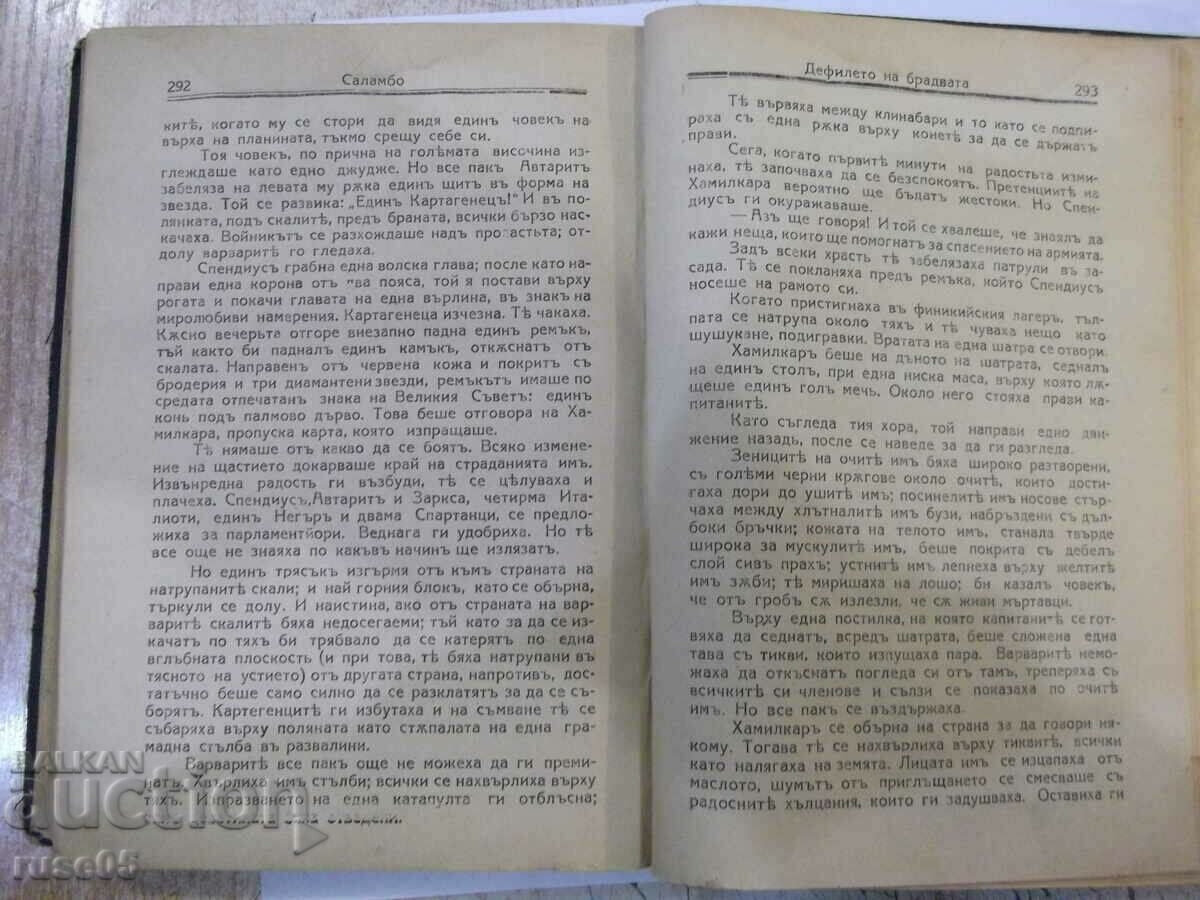 Delivery of Book "Salambo - Gustave Flaubert" - 326 pages.