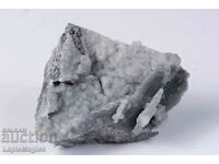 Gray chalcedony with druse sugar quartz 227g
