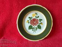 Old porcelain plate Villeroy&Boch Mettlach Germany Flowers