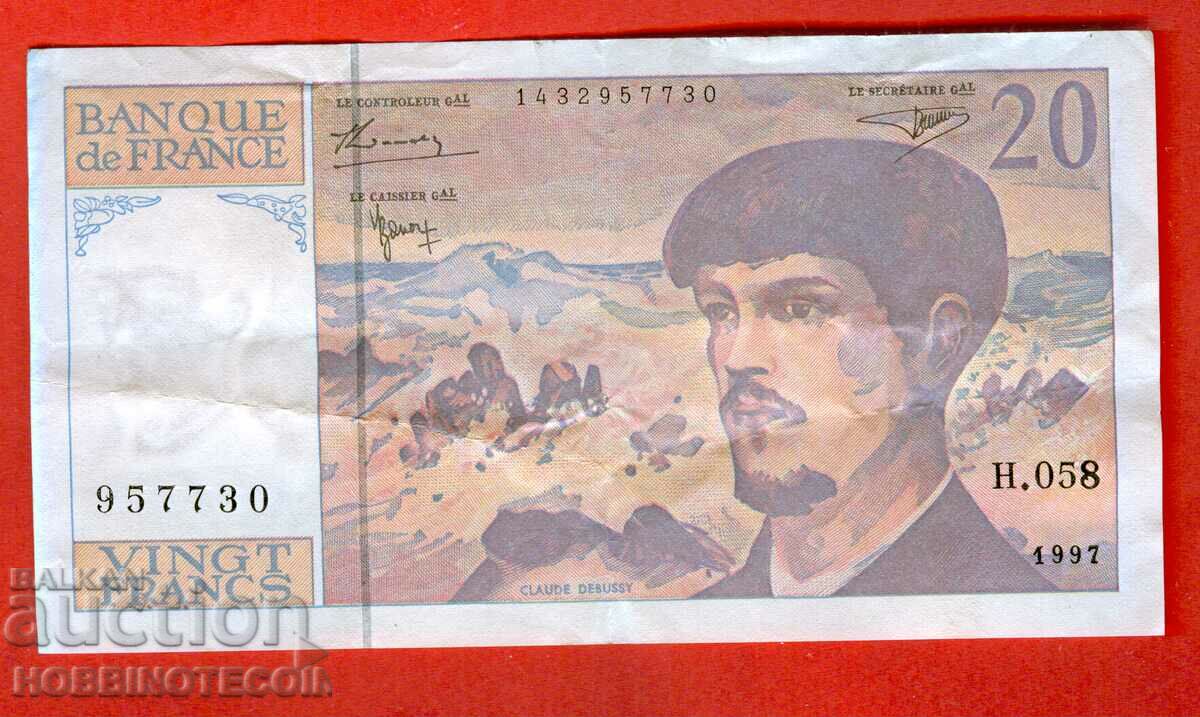 FRANCE FRANCE 20 Franc issue issue 1997