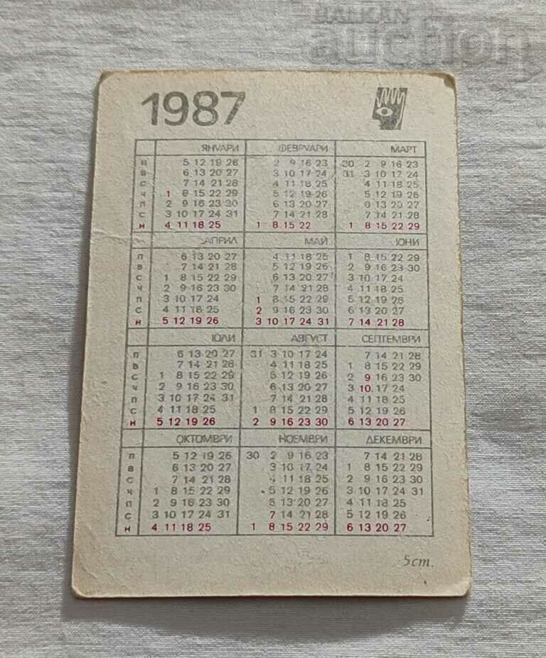 AIRPLANE PZL R-11C CALENDAR 1987 with price 0.80 BGN | € 0.41 AIRPLANE PZL R-11C CALENDAR 1987 with price 0.80 BGN | € 0.41