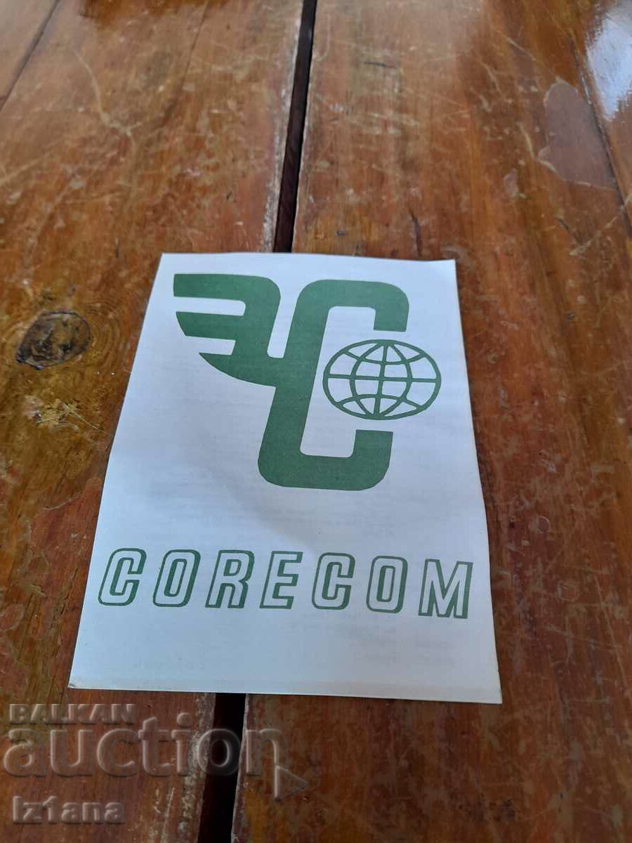 Broșura veche Corecom, Corecom