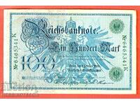 GERMANIA GERMANIA 100 de timbre - emisiunea 1908 verde Nr. 1