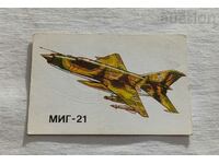 САМОЛЕТ МИГ-21 СССР КАЛЕНДАРЧЕ 1989 г.