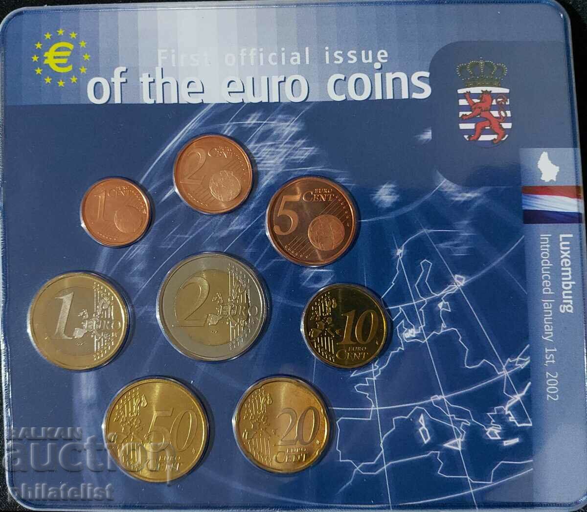 Luxembourg 2002 - Euro set - series from 1 cent to 2 euros with price 22.00 BGN | € 11.25 Luxembourg 2002 - Euro set - series from 1 cent to 2 euros with price 22.00 BGN | € 11.25