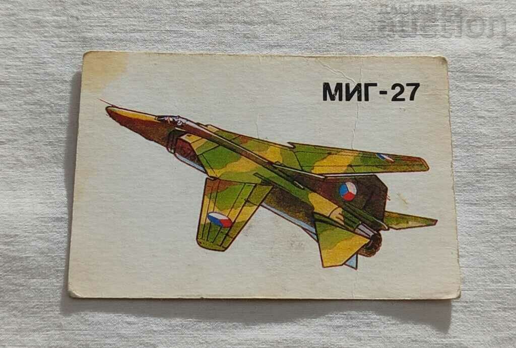 САМОЛЕТ МИГ-27 СССР КАЛЕНДАРЧЕ 1989 г.