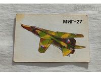 MIG-27 AIRCRAFT USSR CALENDAR 1989