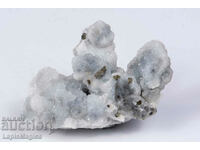 Sugar quartz with pyrite and cleophane (green sphalerite) 155g